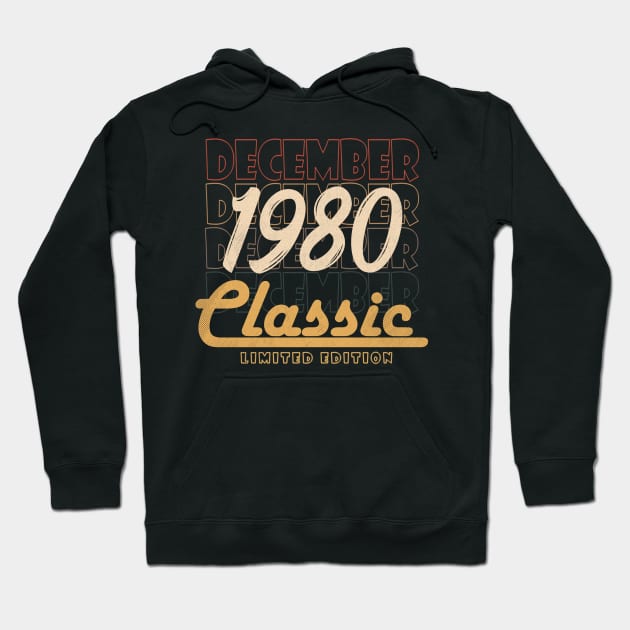 december 1980 birthday Hoodie by BizZo